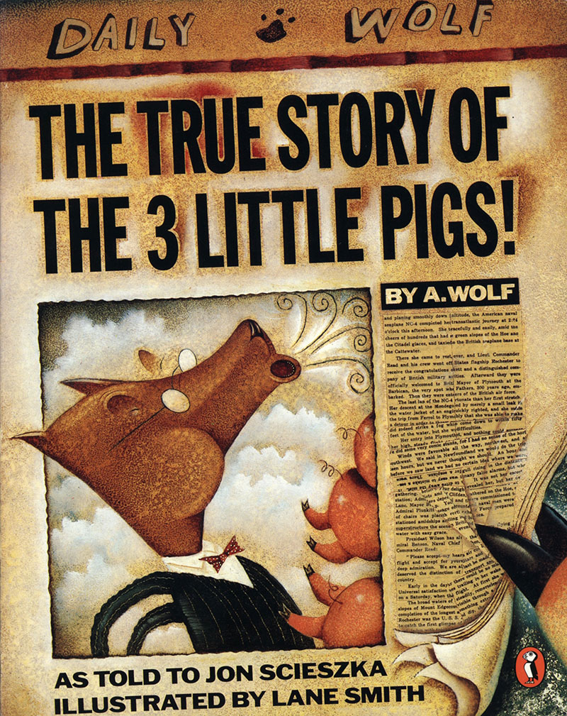 The True Story of the Three Little Pigs - Jacket