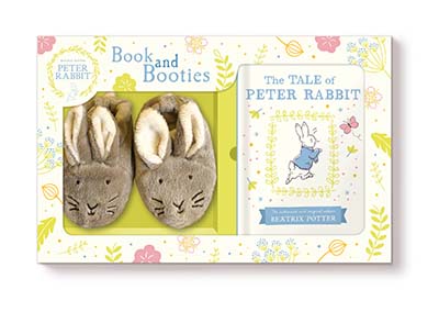 Tale of Peter Rabbit Book and First Booties Gift Set - Jacket