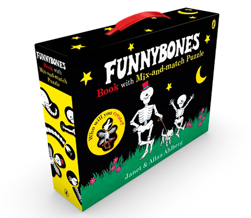 Funnybones book with mix-and-match puzzle - Jacket