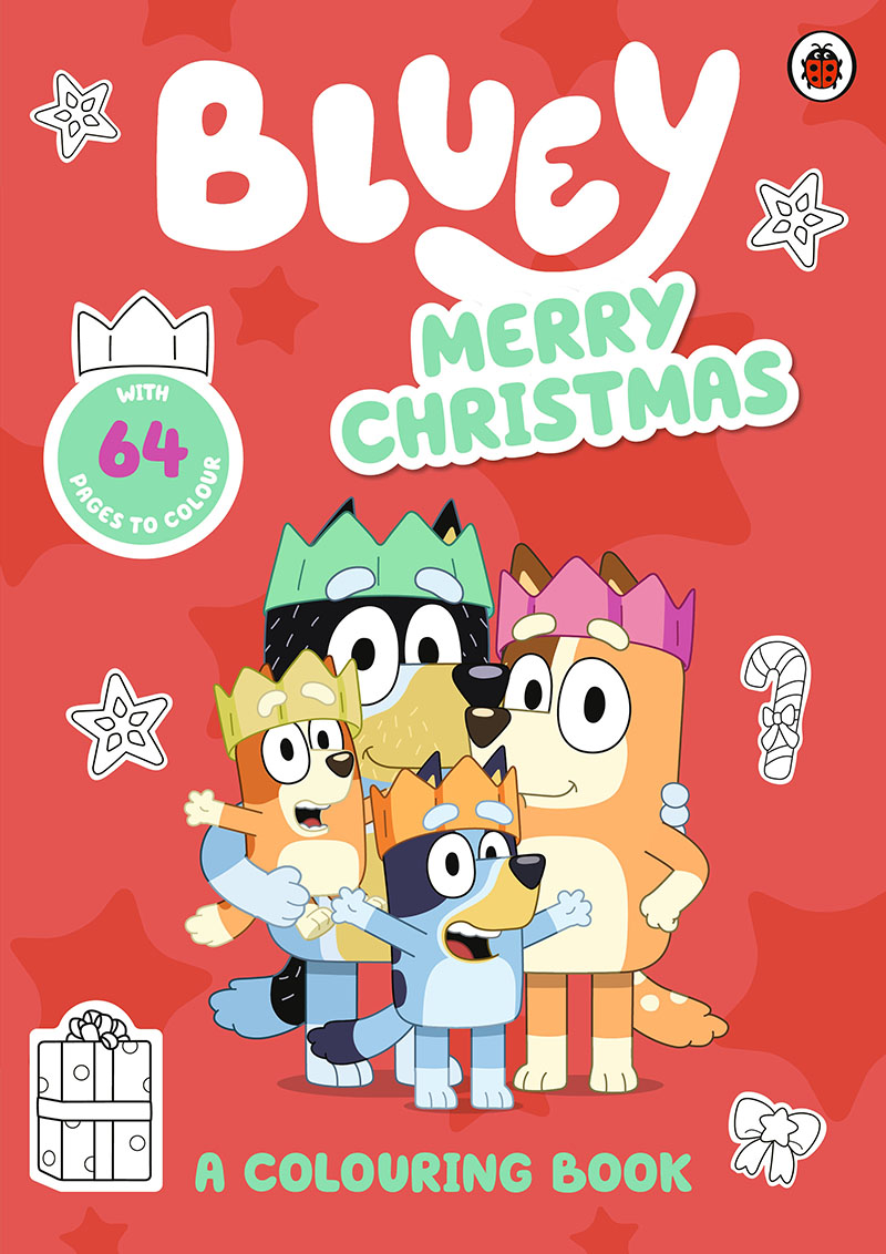 Bluey: Merry Christmas: A Colouring Book - Jacket