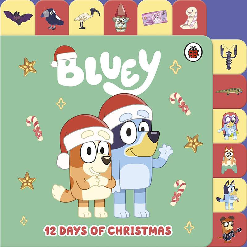 Bluey: 12 Days of Christmas Tabbed Board Book - Jacket