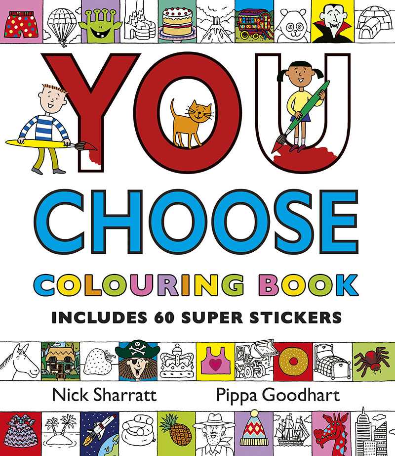 You Choose: Colouring Book with Stickers - Jacket