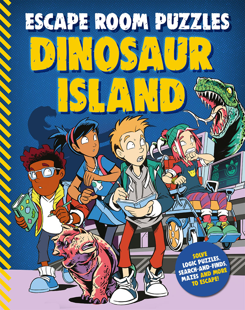 Escape Room Puzzles: Dinosaur Island - Jacket