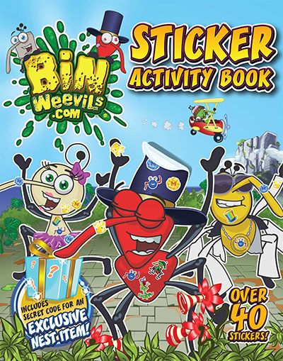 Bin Weevils Sticker Activity Book - Jacket