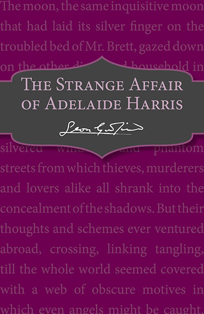The Strange Affair of Adelaide Harris - Jacket