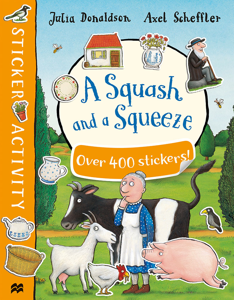 A Squash and a Squeeze Sticker Book - Jacket