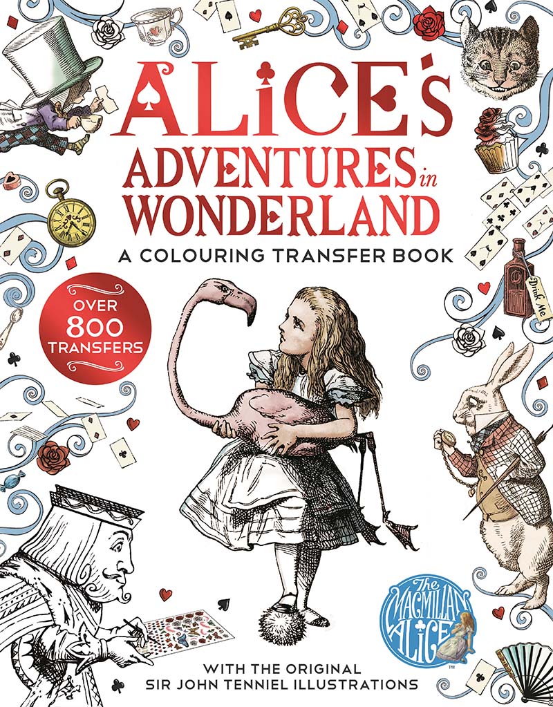 Alice in Wonderland: A Colouring Transfer Book - Jacket