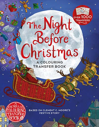 The Night Before Christmas: A Colouring Transfer Book - Jacket