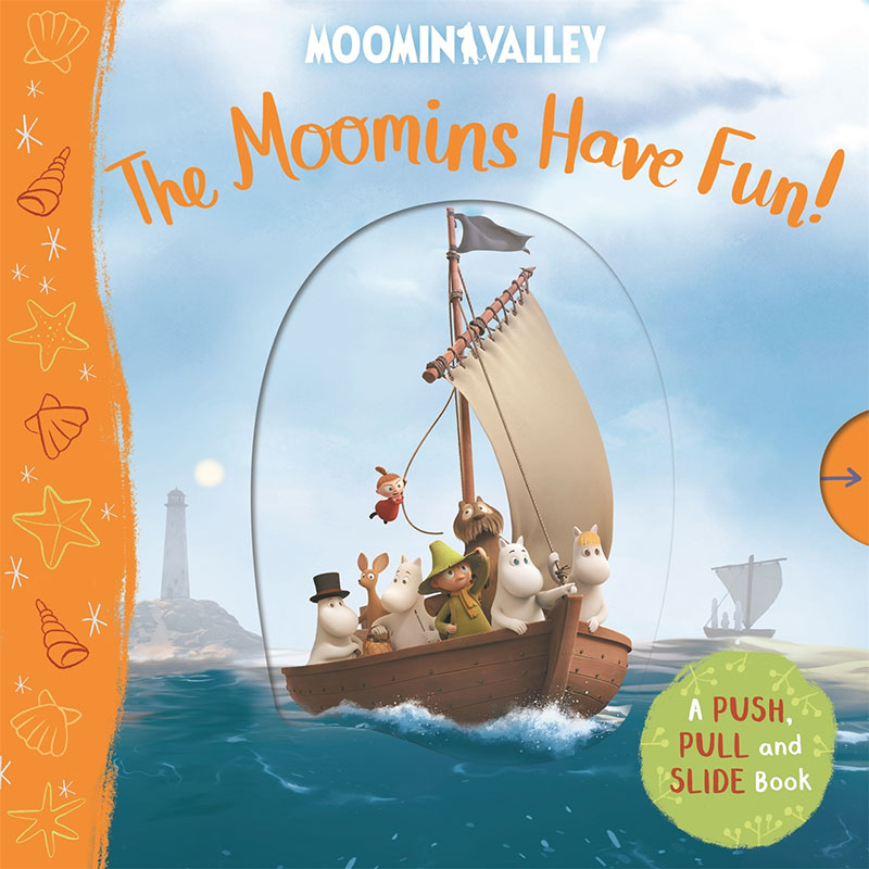 The Moomins Have Fun! A Push, Pull and Slide Book - Jacket