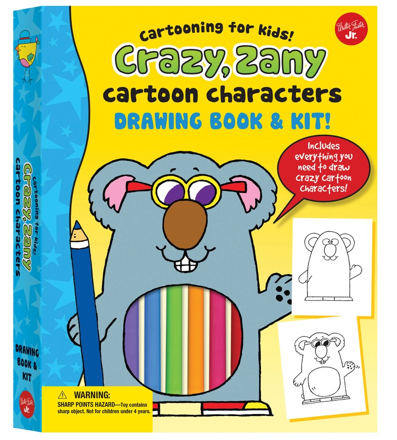 Crazy, Zany Cartoon Characters Drawing Book & Kit - Another Read