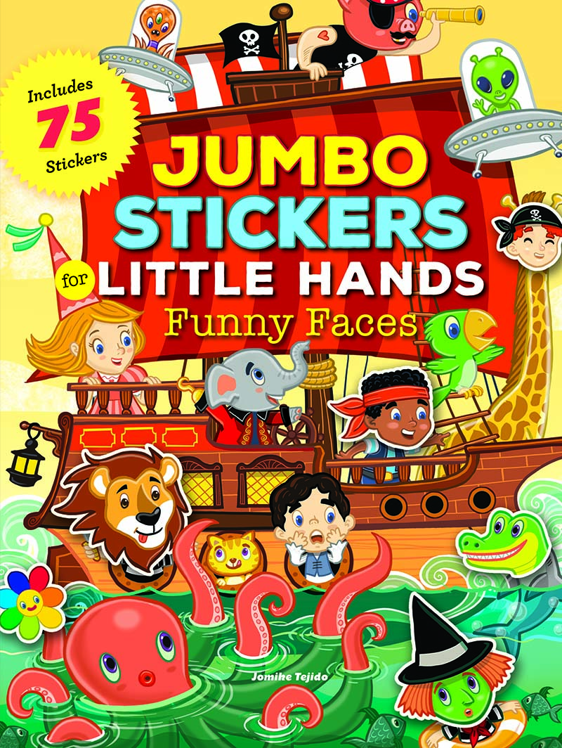 Jumbo Stickers for Little Hands Funny Faces Another Read Children